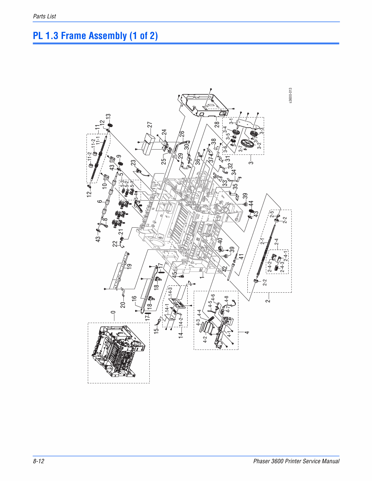 Xerox Phaser 3600 Parts List and Service Manual-5